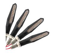 WFUT3G Luz Traser Luces LED Señal Giro Para Motocicleta Lámpara Que Fluye Con Flecha Ámbar Para Luz De Intermitente Indicadores Freno 4/2 Uds