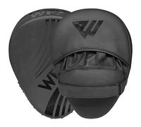 WFX Almohadillas de Boxeo Manoplas de Enfoque Gancho y jab Saco de Boxeo Entrenamiento de Objetivo Escudo de Ataque Curvo Mano Muay Thai Pad MMA Guantes de Artes Marciales (Negro Mate)