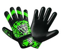 WFX Guantes de portero para niños y jóvenes, guantes de portero de fútbol con doble soporte de muñeca, guantes de portero de fútbol, protección de palma de agarre (verde, talla 4 adecuada para niños