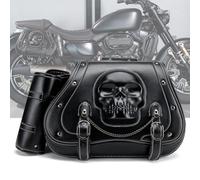 WFYBMB Alforjas Moto para Harley Davidson Street 750 2015-2020, Alforja Lateral Moto Impermeable Bolsa Trasera Moto - Cuero Bolsa Moto con Cierre Rápido,B