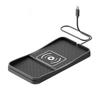 WFYBMB Cargador Inalambrico Coche para Seat MII Ibiza Leon Arona Ateca Tarraco Alhambra, 15W Alfombrilla De Carga Inalámbrica para Coche Panel Antideslizante,B-30cm Cable Type-C Plug