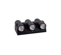 WFZRXFC Aplique de Pared Negro Minimalista Moderno para Exteriores Lámpara de Pared de Aluminio Fundido a presión con Acabado Mate Aplique de diseño de luz hacia Arriba y hacia Abajo