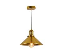 WFZRXFC Candelabro nórdico Simple Dorado Lámpara Colgante de Estilo rústico Americano Lámpara de Techo E27 de una Sola Cabeza de Metal Adecuado para Bar Restaurante Villa Lámpara de Techo