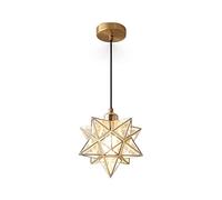 WFZRXFC Nordic Moravian Star Lámpara Colgante E27 Luces Colgantes con Pantalla de PVC Lámpara Colgante de Techo Sombra para Pasillo Pasillo Escalera Entrada Iluminación del hogar Decoración