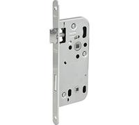 WG 340 R, WC, DM 50 - Cerradura de puerta de acero galvanizado color plateado