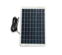 WGBOSMG Carga de batería solar ligera de 12 W y 18 V con cable de extensión de 300 cm, alta eficiencia para camping y viajes, panel de control solar al aire libre