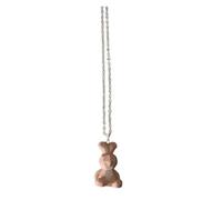 WGBOSMG Collar de cadena larga con dije abstracto de animales, materiales de resina para trajes de moda, joyería geométrica única de animales, One Size, como se describe, como se describe