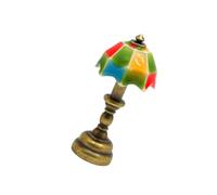 WGBOSMG Retro Styles - Figura decorativa de lámpara de escritorio para decoración de escena de casa de muñecas en miniatura y proyecto de modelo de paisaje, muebles coleccionables en miniatura
