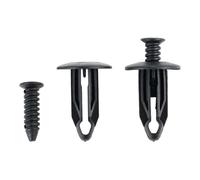 WGDXD 120 clips de retención parachoques for extractor sujetadores, aptos for Jeep Wrangler Chrysler Dodge Ram, remaches plástico 6506007AA, 6503598 y 6502625 Sujetadores automotrices