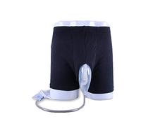 WGE Colector de orina portátil de 1000 ml de Calzoncillos de Hombre con colección de orina a Prueba de derrames para incontinencia de orina,M