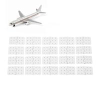 WGFOIP 40PCS bisagra de avión RC RC Aviones Bisagras Modelo de Plástico Piezas de ala de Avión, RC Bisagras con Pasadores Control Remoto Bisagra de Plástico Modelo Piezas de ala