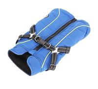 WGFOIP Abrigo para Perros Chaqueta Reflectante Impermeable Cálida para Invierno Otoño - Abrigo con Arnés Engrosado en Azul (S)