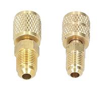 WGFOIP Adaptador R410 a R22 Cabezal de Conversión de Alto Voltaje para Aires Acondicionados y Servicios HVAC Material de Latón Duradero, Paquete de 2