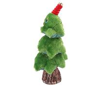 WGFOIP Árbol de Navidad Que Canta y Baila, Lindo Juguete de Peluche con 8 Canciones para Diversión en Interiores y Exteriores, 18x18x37cm (Árbol de Navidad con tocón danzante)