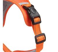 WGFOIP Arnés para Mascotas Correa Reflectante Ajustable para Caminar con Seguridad para Perros Uso Al Aire Libre Naranja 32-93 Cm (L)