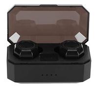WGFOIP Auriculares Binaurales Bluetooth Auriculares Inalámbricos Portátiles con Sonido Estéreo para Conducir y Hacer Deportes - Diseño Elegante, Ligeros, 2 Unidades (Negra)