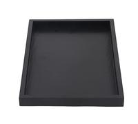 WGFOIP Bandeja para Servir de Madera Maciza, bandeja para mesa de centro para desayuno, té y café, color negro,Black trays for decor, Moderna y Elegante (30 * 20 * 2cm)