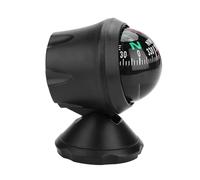 WGFOIP Brújula Nocturna Electrónica Negra con Bola Ajustable, Barco, Vehículo, Navegación Precisa, Brújula Marina para Camión, Caravana