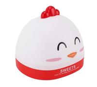 WGFOIP Caja Dispensadora de Pañuelos, Diseño de Pollo de Dibujos Animados, Organización Multifuncional para Encimera, Dormitorio de Niños, Plástico (Blanco)