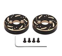 WGFOIP Contrapeso del Eje Trasero del Coche RC, Actualización Duradera, 12g para Coches 1/18 RC, Latón, Negro y Dorado, 2 uds.