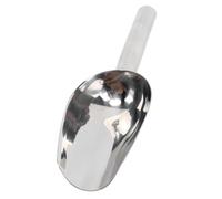 WGFOIP Cuchara para Hielo de Acero Inoxidable, Cuchara para Alimentos Espesada y Eficiente para Cocina, Barra de té de Grano de Harina, 8,1x2,8 Pulgadas (Sin Agujeros)