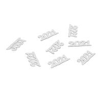 WGFOIP Decoraciones de Confeti 2021, Adorno con Purpurina para Fiesta de Año Nuevo, Diseño de Papel Exquisito, Perfecto para Celebraciones de Bodas, Tamaño de 25 X 10 Mm, Paquete de 1