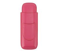 WGFOIP Estuche para Puros Portátil, Delgado, Hecho a Mano, Vintage, Elegante para Viajes, Fiestas de Negocios, Soporte para Puros con 2 Dedos para Hombres, Cuero Sintético Marrón 2 Soporte para (Rosa)