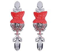 WGFOIP Exquisito Tirador de Cajón, Pomo único de Aleación de Zinc para Decoración de Muebles de Cocina, Color Rojo, Paquete de 2 (1077D mariposa roja)