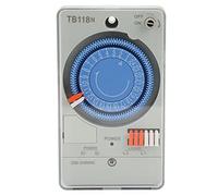WGFOIP Interruptor Temporizador Mecánico Control de Tiempo Programable 24 | Motor de Cuarzo Antiinterferencias, 220-240 V CA, Carcasa de ABS, para Alumbrado Público, Calentador de Agua, Riego de