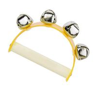 WGFOIP Jingle Bell Toy Juguete Musical de Colores Vibrantes para Niños de Educación Temprana Campanas con de Madera 1 Unidad (Amarilla)