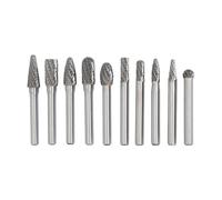 WGFOIP Juego de Brocas de Limas Rotativas de 10 Piezas de Carburo de Tungsteno Premium para Entusiastas del Bricolaje de Molienda de Madera y Metal