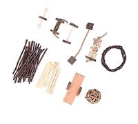 WGFOIP Juego de Juguetes para Masticar de Madera para Pájaros, Seguro Natural, 10 Uds. para Mascotas Pequeñas y Pájaros, Tiempo de Juego Reconfortante