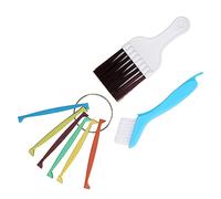 WGFOIP Juego de Limpiador de Aletas de Aire Acondicionado Kit de Cepillo de Limpieza de Bobina Eficiente para Condensador Doméstico, Cepillo de Peine de Aletas de 6 Colores para Mantenimiento de Aire