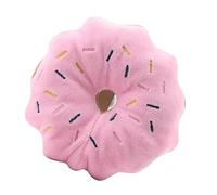 WGFOIP Juguete para Masticar para Mascotas, Donut de Felpa Suave, Rechinado de Dientes Interactivo para Perros Pequeños, Diseño Duradero No Tóxico, 1 Unidad (Rosácea)