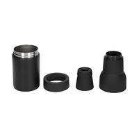WGFOIP Lata de Aislamiento Al Vacío de Acero Inoxidable para Tanque de Almacenamiento en Frío con Abridor de Botellas, Efecto de Enfriamiento Duradero, para Fiestas o Actividades Al Aire Libre (Negro)