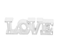 WGFOIP Letrero de Luces con Letras de Amor, Luz Nocturna, Decoración de Pared, Decoraciones Románticas Blancas Cálidas para Dormitorio, Sala de Estar (Blanco)