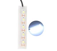 WGFOIP Luz LED para Acuario, Luz USB Blanca Compacta para Peceras Pequeñas e Iluminación de Plantas de Interior, 9,8x2cm