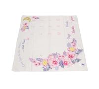 WGFOIP Manta de Hito Mensual para bebé, Alfombra de Registro con Patrón de Flores y Tiempo Dulce para Recién Nacido, 39,4x39,4 Pulgadas