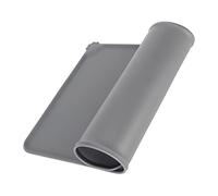 WGFOIP Mantel Individual de Silicona para Alimentación de Mascotas, Duradero, No Tóxico, a Prueba de Derrames, para Interiores y Exteriores, 30x48cm (Gris)