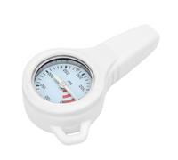 WGFOIP Medidor de Presión de Buceo de Metal con Diseño Luminoso de Brillo Nocturno para Lecturas Submarinas Precisas en Buceo - Materiales de Acero y Cobre - 1 Unidad (Blanco)