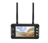 WGFOIP Monitor Receptor FPV con Función DVR, Pantalla de 4,3 Pulgadas 5,8 GHz 40 Canales, Batería de Larga Duración para Drones RC, Pantalla IPS, Adecuado para Drones FPV Quadcopter
