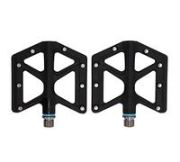WGFOIP Pedal de Bicicleta Plegable, Estribera de Bicicleta Ligera de Nailon Resistente Al Desgaste de para Ciclismo de Montaña, 2 uds., Color Negro