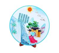 WGFOIP Pegatinas de Poesía Tang, Pegatinas Educativas de Poemas Chinos, Mejoran la Coordinación de las Manos para Niños, Hechas de Material de Papel Seguro, Juego de 1 (Cascada Lushan)