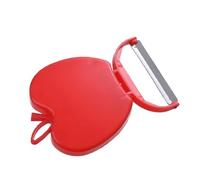 WGFOIP Pelador de Patatas, Hoja Premium sin Esfuerzo para Frutas, Cocina, Hogar, Pelador de Manzanas de Plástico Compacto Portátil para Verduras, de Zanahorias, Peras, 1 de Patatas (Rojo)