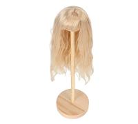 WGFOIP Peluca de Muñeca 1/6, Hermoso Cabello Largo y Rizado para Muñecas 1/6 de 15,5 a 17 Cm, Fácil de Peinar para Muñecas, Seda de Alta Temperatura (Rosa durazno)
