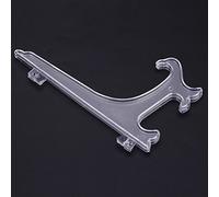 WGFOIP Soporte Ajustable para Platos de Plástico, Soporte Plegable, para Marcos de Fotos o Exhibición de Vajilla, 10 Uds. (17,5 cm)