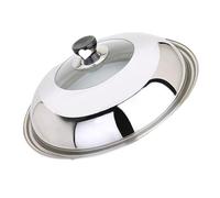 WGFOIP Tapa de Olla de Repuesto de Acero Inoxidable, Tapa de Cocina de Vidrio Universal Transparente para Cocina Casera, 28cm