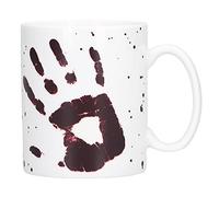 WGFOIP Taza de café con Patrón de Palma, Diseño único Pintado a Mano, Taza que Cambia de Color por Inducción Térmica para el Hogar y la Oficina, Cerámica de 300ml