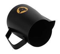 WGFOIP Taza de café de 600 Ml, Jarra de Espuma de Leche de Acero Inoxidable Negra Duradera para el Hogar y Cafeterías