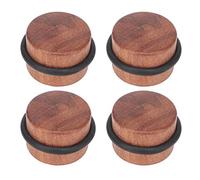 WGFOIP Tope de Puerta Cilíndrico, Diseño Silencioso Resistente que Evita Impactos para Todo Tipo de Pisos, 4 Piezas de Madera Maciza de 1,6x1,6 Pulgadas